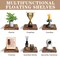 Sorbus 4 Pack 9" Floating Shelves, Wall Shelves for Bedroom, Kitchen, Living Room, Bathroom Shelves Over The Toilet